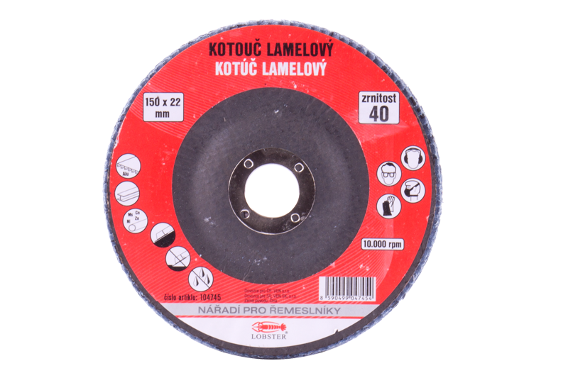 Kotouč lamelový 150 mm, zrnitost 60