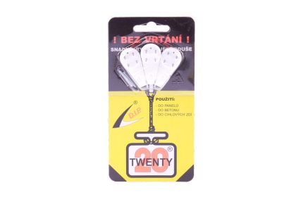 Háček Twenty MAXI BÍLÝ/3ks 2