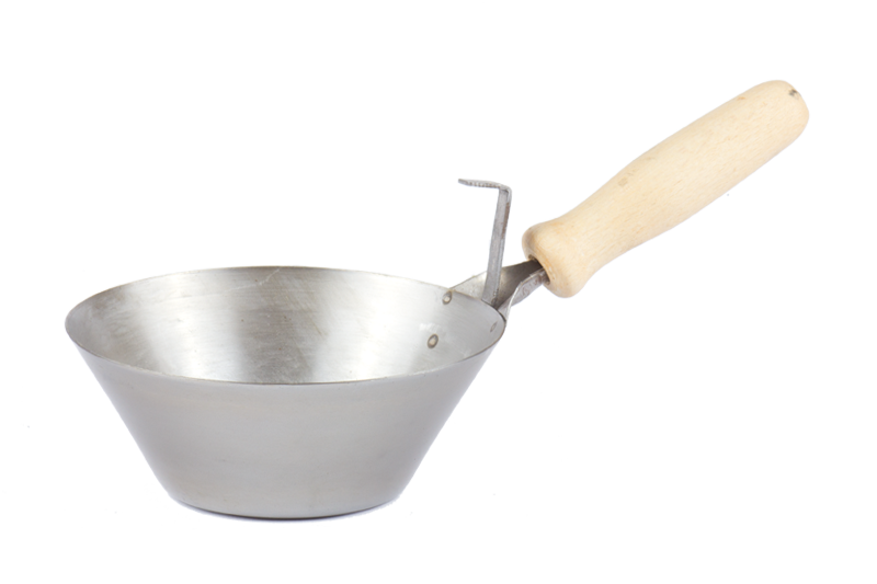 Naběračka OCEL 16cm dř.rukojeť