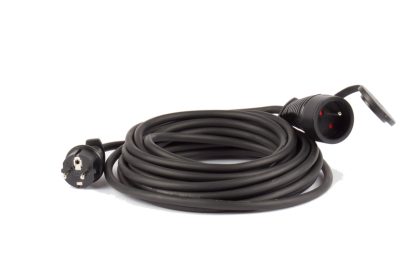 Kabel 10m 230V guma černý IP44 1