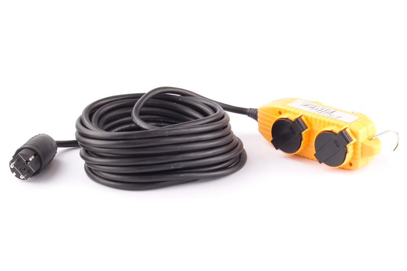 Kabel 10m 230V 4zás.neopren IP44