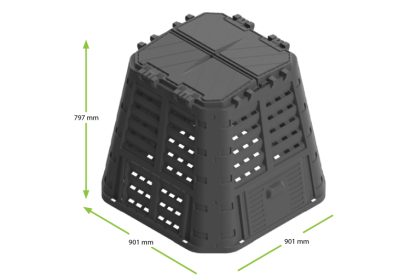 Kompostér MULTI 480l, 90x90x80cm 2