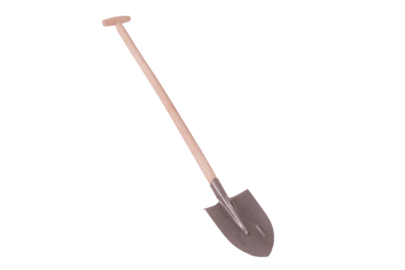 Rýč špičatý lakovaný 1kg/T-násada