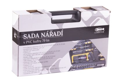 Kufr PVC s nářadím, 79ks 2