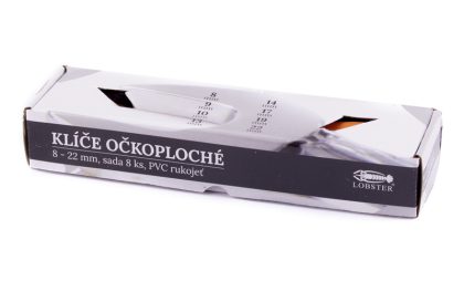 Klíče očkoploché 8-22mm/8ks,PVC 2