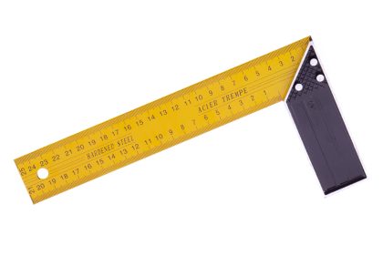 Úhelník ocel žlutý 25cm