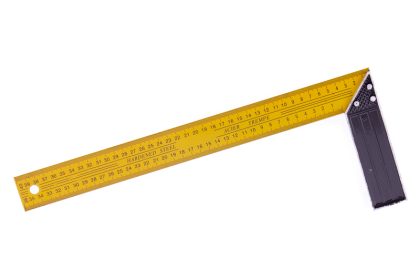 Úhelník ocel žlutý 40cm