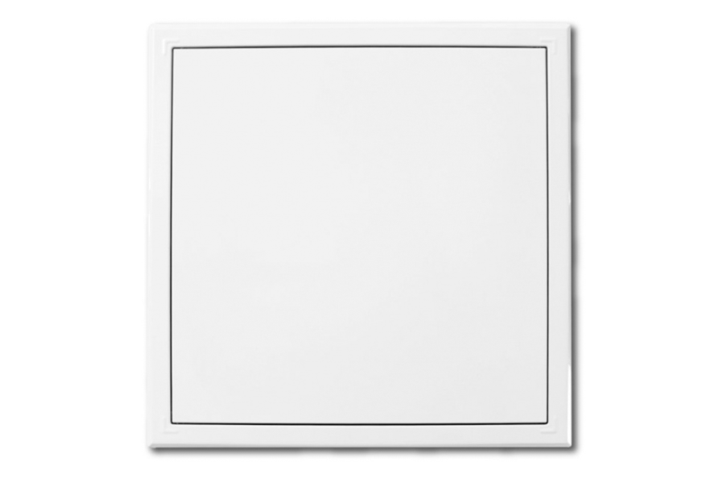 Dvířka revizní kov 150x150 bílá (tlačný zámek)/0160