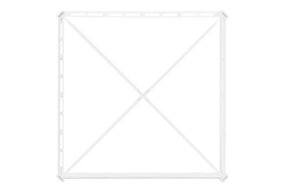 Mřížka větrací rámeček, síťovina 300x300 bílá/0217 3