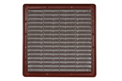 Mřížka větrací, síťovina, krytka 250x250 hnědá/0304 2