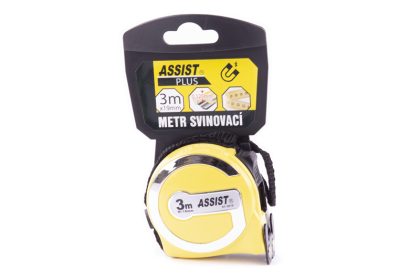 Metr svinovací ASSIST PLUS 3m, oboustranný háček/ páska 2