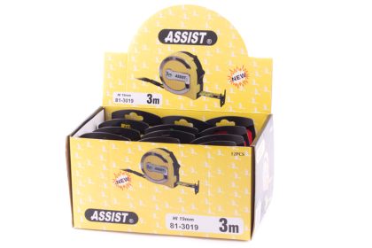 Metr svinovací ASSIST PLUS 3m, oboustranný háček/ páska 6