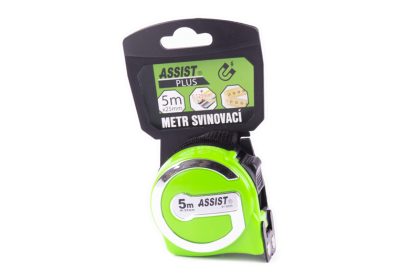 Metr svinovací ASSIST PLUS 5m, oboustranný háček/ páska 2