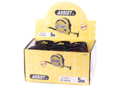 Metr svinovací ASSIST PLUS 5m, oboustranný háček/ páska 6