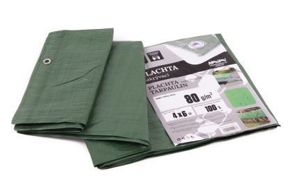 Plachta 80g ZELENÁ 4x6m