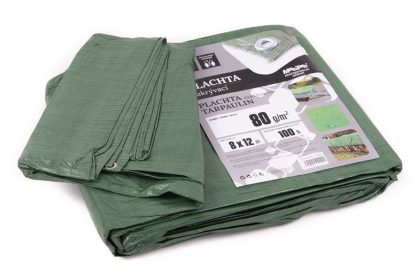 Plachta 80g ZELENÁ 8x12m