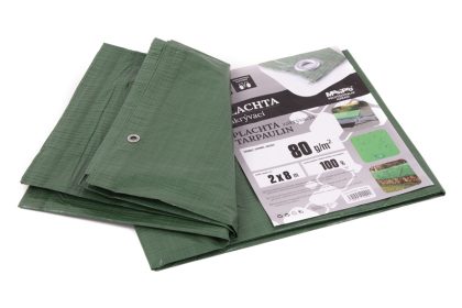 Plachta 80g ZELENÁ 2x8m