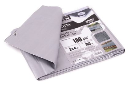 Plachta 130g ŠEDÁ 3x4m 1