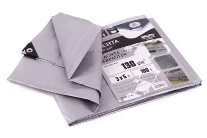 Plachta 130g ŠEDÁ 3x5m