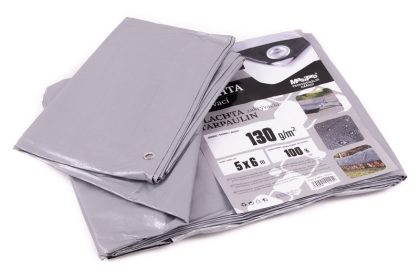 Plachta 130g ŠEDÁ 5x6m