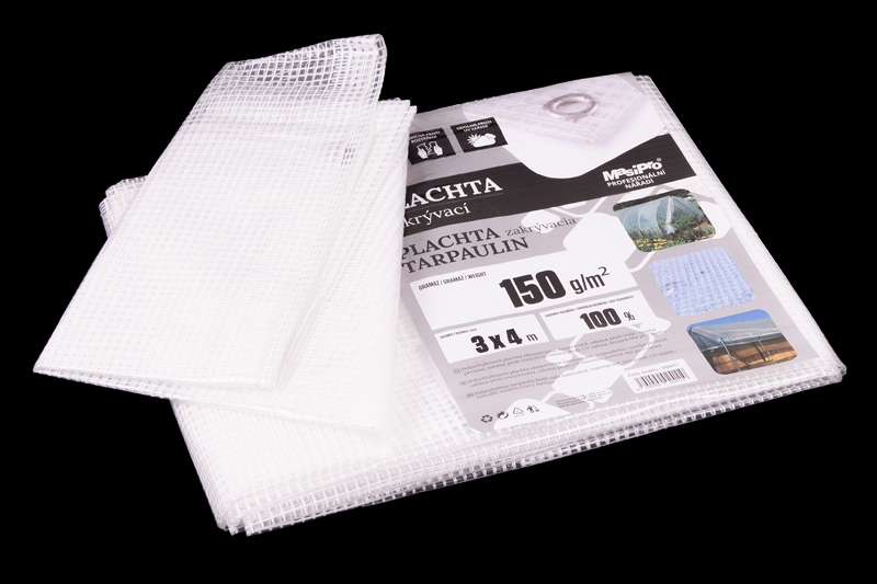 Plachta 150g PRůHLEDNÁ 3x4m