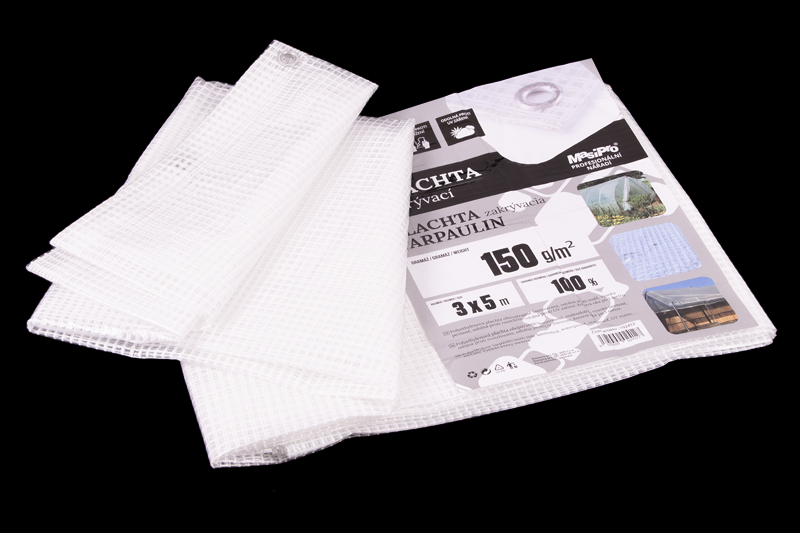 Plachta 150g PRůHLEDNÁ 3x5m
