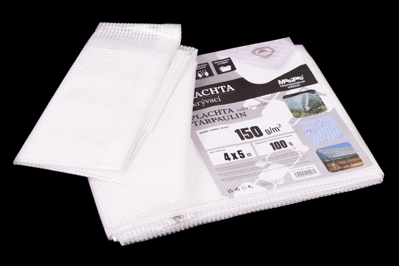 Plachta 150g PRůHLEDNÁ 4x5m
