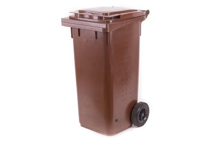 Popelnice hranatá 240l BIO-hnědá 1