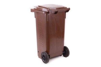 Popelnice hranatá 240l BIO-hnědá 2