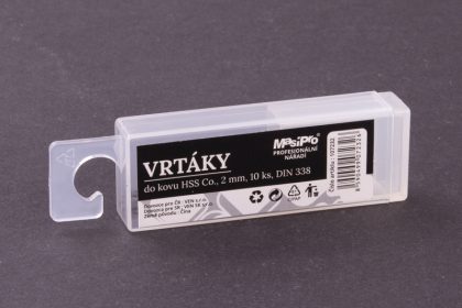 Vrtáky HSS do kovu 2mm/10ks Co 5% 2