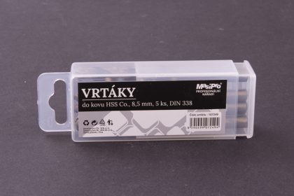 Vrtáky HSS do kovu 8,5mm/5ks Co 5% 2
