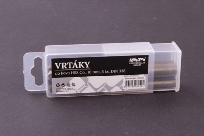 Vrtáky HSS do kovu 10mm/5ks Co 5% 2