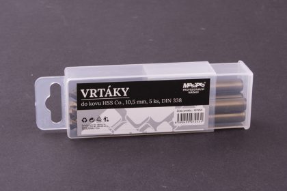 Vrtáky HSS do kovu 10,5mm/5ks Co 5% 2