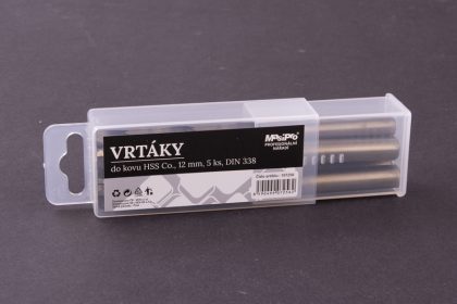 Vrtáky HSS do kovu 12mm/5ks Co 5% 2