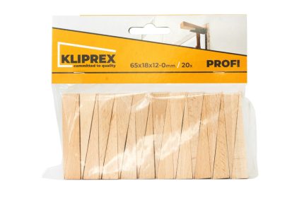 Klínky dřevěné BK 20ks/65x18x12-0mm