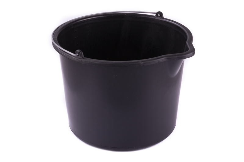 Vědro stavební 12l s výlevkou/plast