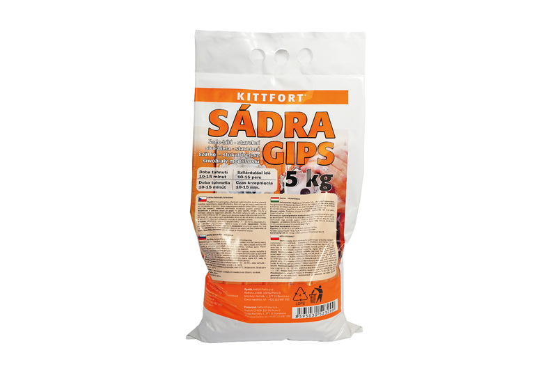 Sádra šedá, stavební 5kg