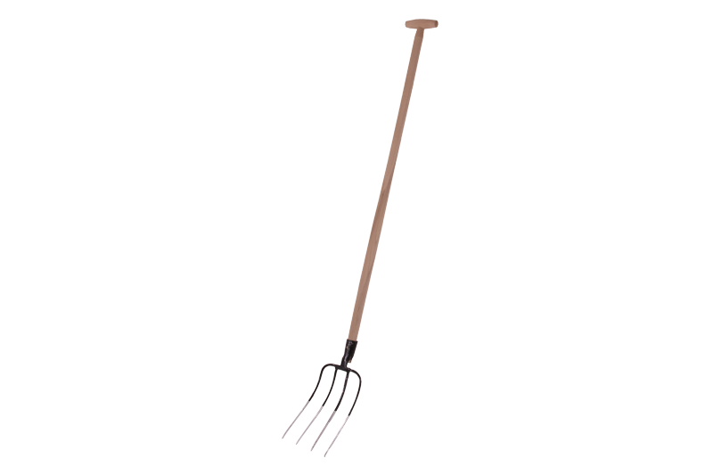 Vidle ocel 4hr.+ násada T dřevo 130cm
