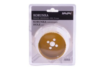 Korunka vykružovací Bimetal HSS 76mm 3