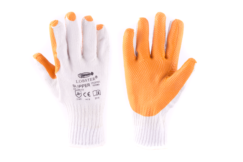 Rukavice SLIPPER 9" bílo-oranžové