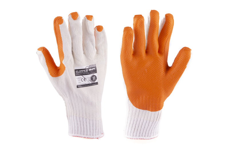 Rukavice SLIPPER 11" bílo-oranžové