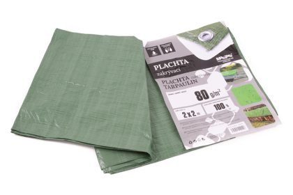 Plachta 80g ZELENÁ 2x2m
