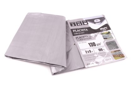 Plachta 130g ŠEDÁ 2x8m