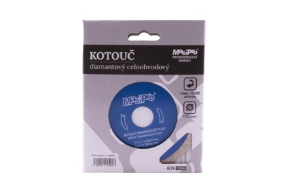 Kotouč diamantový plný 115 mm 2