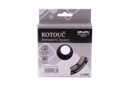 Kotouč diamantový brusný dvouřadý 115 mm 2