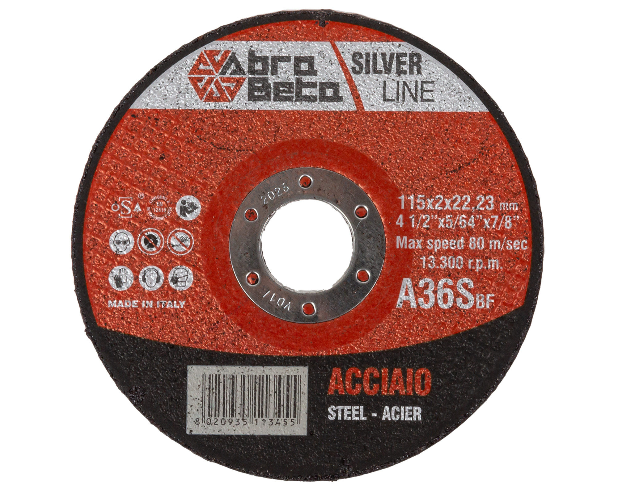 Kotouč řezný na ocel 115 x 2 mm