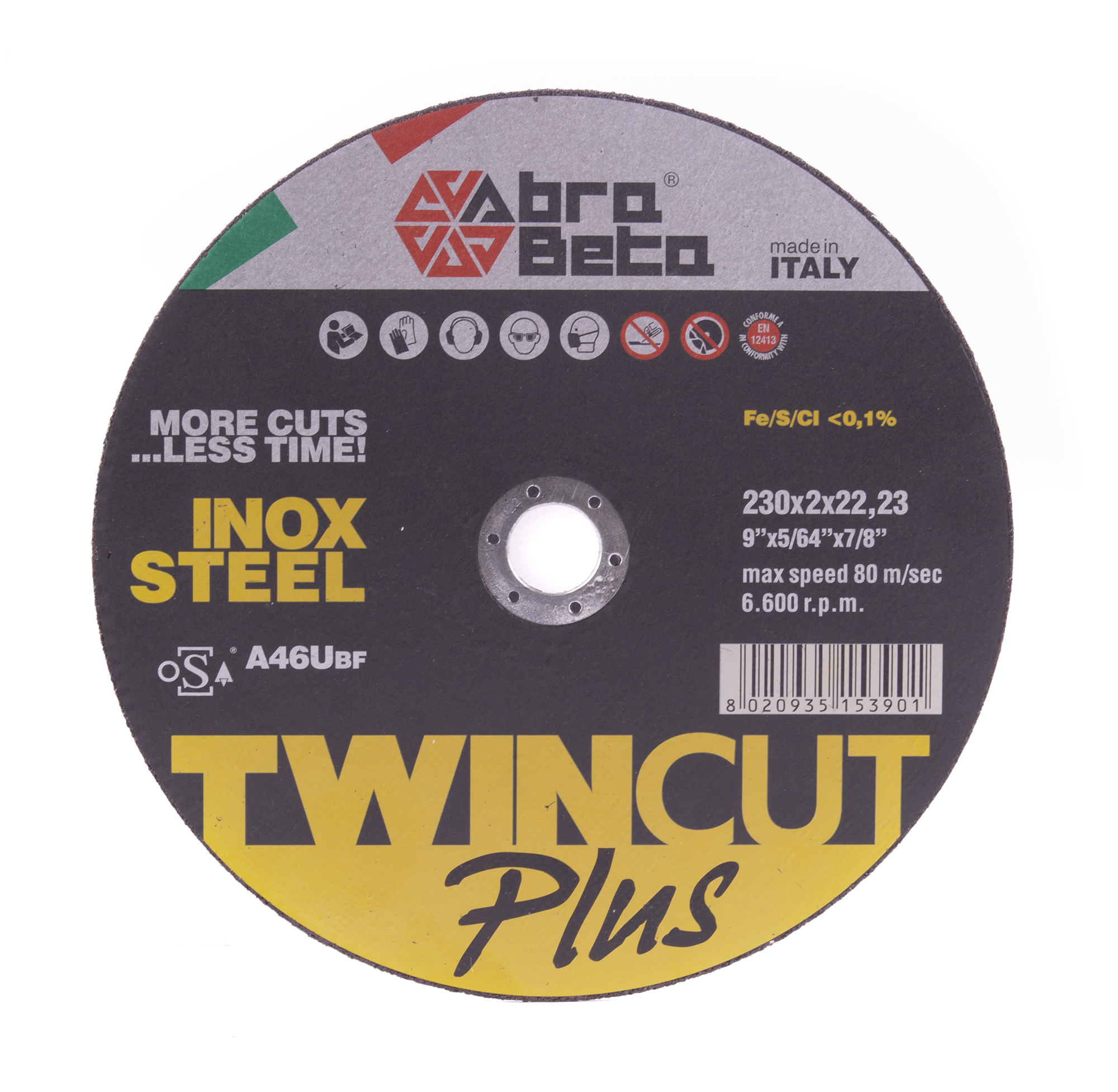 Kotouč tenký řezný na ocel a nerezovou ocel 230 x 2 mm Twin cut plus