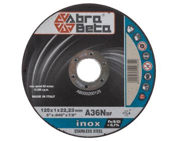 Kotouč tenký řezný na nerezovou ocel 125 x 1 mm