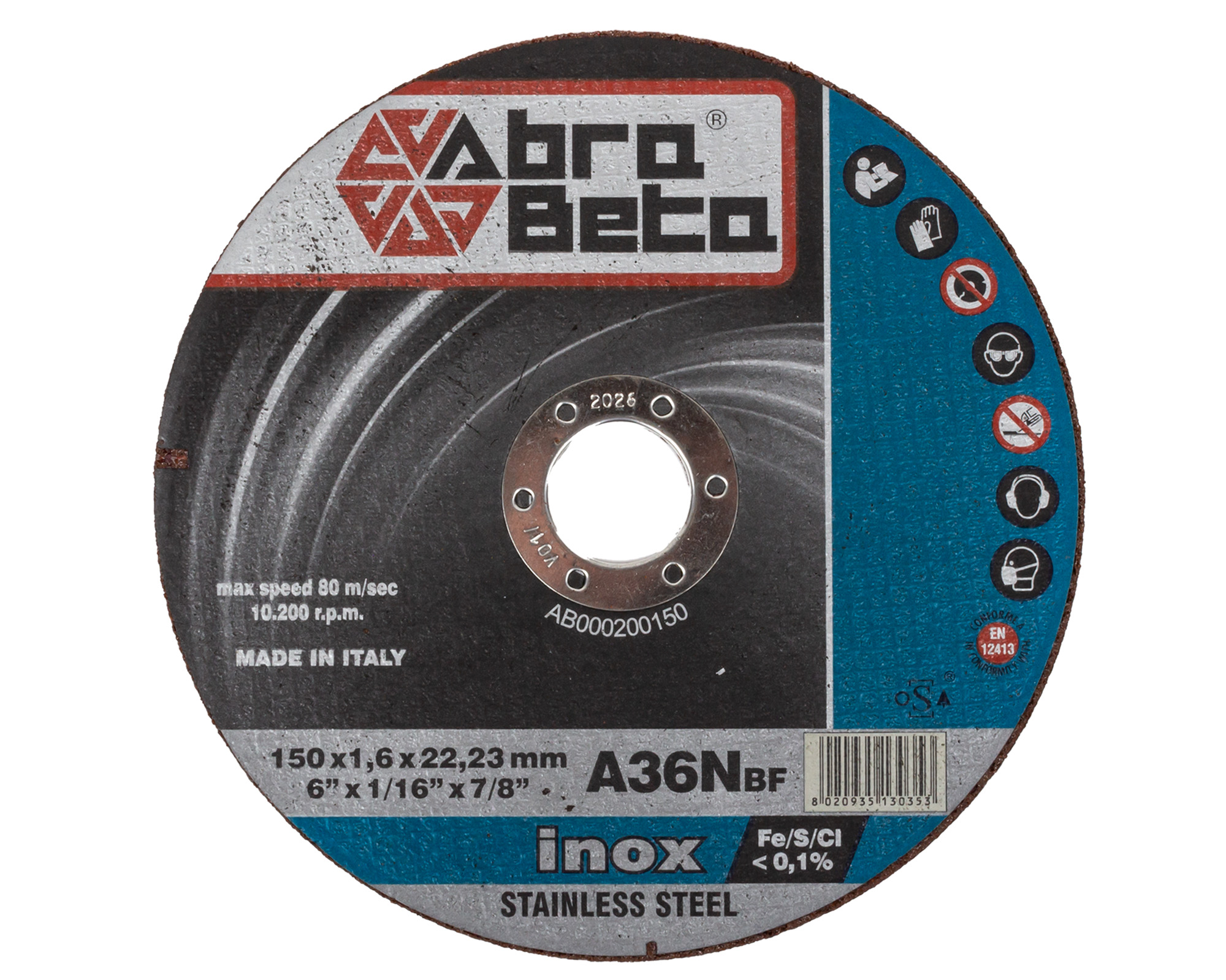 Kotouč tenký řezný na nerezovou ocel 150 x 1,6 mm