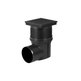 Vpusť kanalizační boční KVB DN 110 černá/0510 1